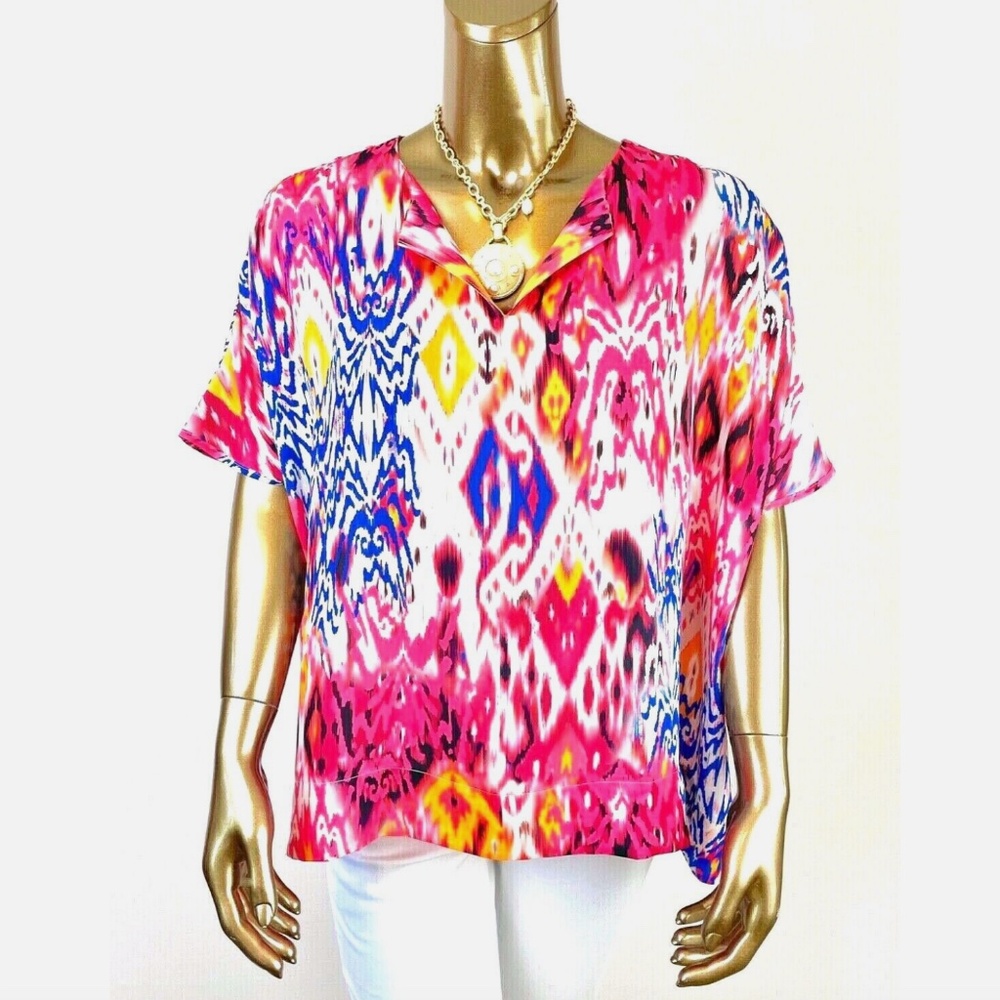 *NWT CLOSING SALE - CHICO'S $99 SIZE-1 DOLMAN-SLV  TOP (M-8)